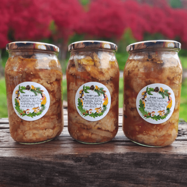 00155 Czubajka kania panierowana w zalewie octowej pomidorowej 1000 ML